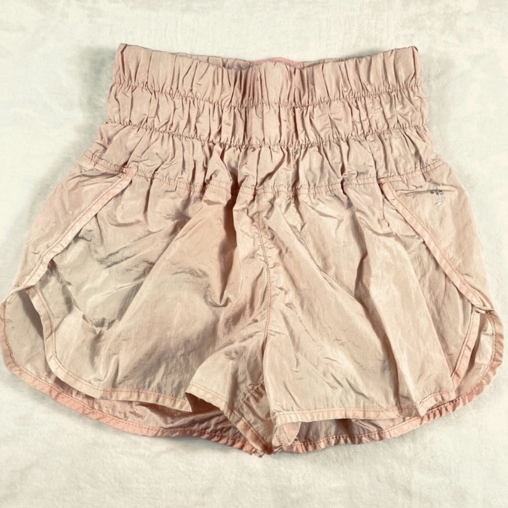 Free People Movement Shorts Womens Sz S The Way Home Blush Pink Windbreaker